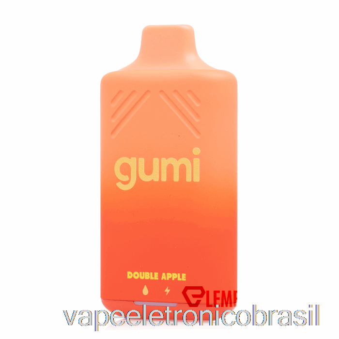 Vape Recarregável Gumi Bar 8000 Descartável Duplo Maçã